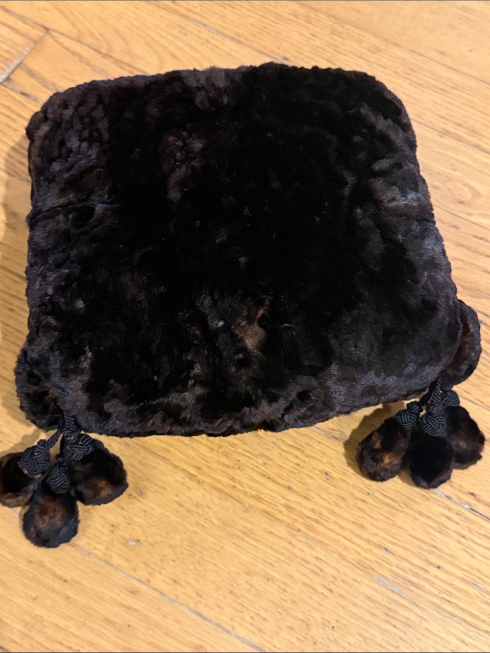 🍁VERY VINTAGE REAL FUR HAND WARMER / MUFF🍁